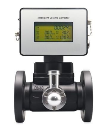 Débitmètre à turbine à compensation de température et de pression